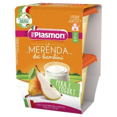 Plasmon la merenda dei bambini sapori di natura iaurt de pere aseptic 2 x 120 g
