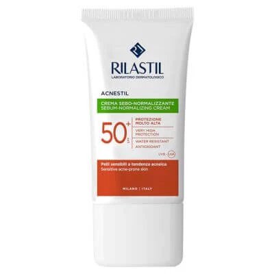 Rilastil sistem solar acnestil cremă spf50+ 40 ml