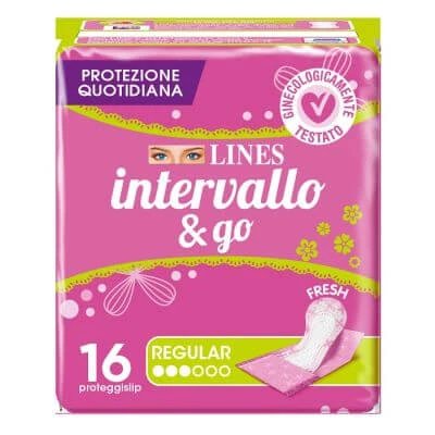Lines Interval lenjerie intimă fresh&go pliată 16 bucăți