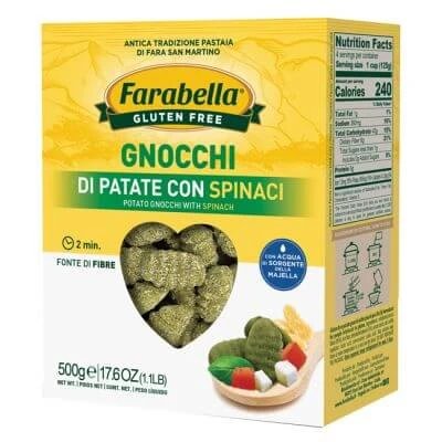 Gnocchi de cartofi Farabella cu spanac 500 g