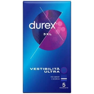 Durix 3xl ultra fit prezervativ din 5 piese