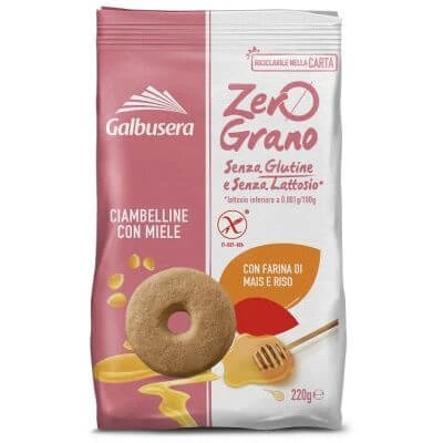 Zerograno biscuiți de pâine scurtă cu miere 220 g