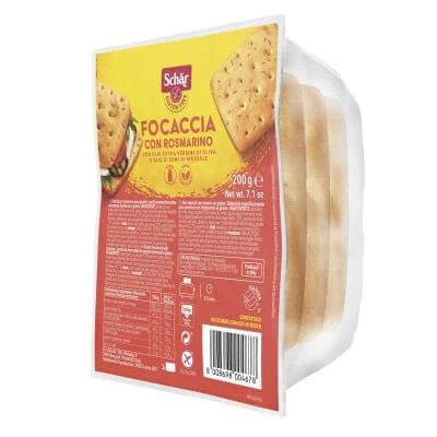 Schar focaccia cu rozmarin fără lactoză 200 g