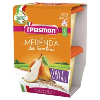 Plasmon la merenda dei bambini sapori di natura pere cereale aseptice 2 x 120 g