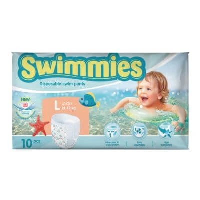Pantaloni pentru scutece Swimmies sp large 10 bucăți