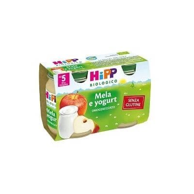 Hipp bio hipp iaurt de mere omogenizat 2x125 g