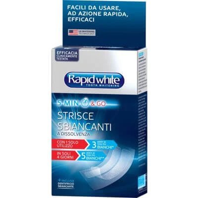 Kit Rapid White benzi de albire 8 bucăți