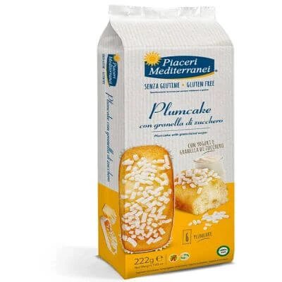 Piaceri mediterranei plumcake granella zahăr 6 bucăți 37 g