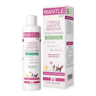 Loțiune veterinară Mantle pentru căței și piele sensibilă 250 ml