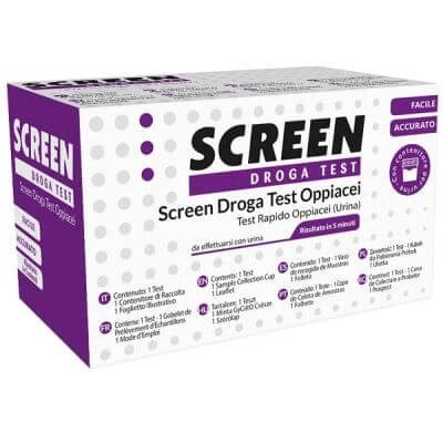 Screen test de droguri opiacee test cu recipient de urină