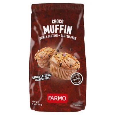 Farmo chocomuffin cu fulgi de ciocolată 4 x 50 g