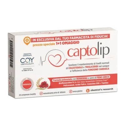 Captolip formulă nouă 24 comprimate filmate