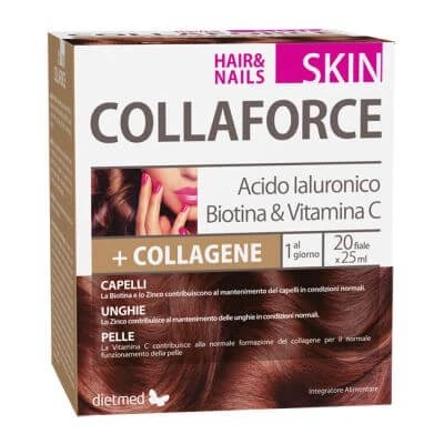 Collaforce piele, păr și unghii 20 flacoane 25 ml