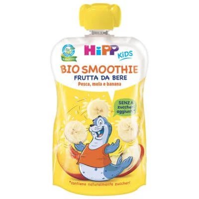 Hipp bio smoothies măr/ban/piersică 120 ml