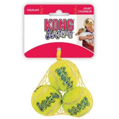 Kong squeakair mingi de tenis xs 3 bucăți