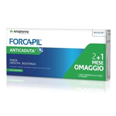 Forcapil anti-pierdere a părului 90cpr 2 + 1 lună gratuită
