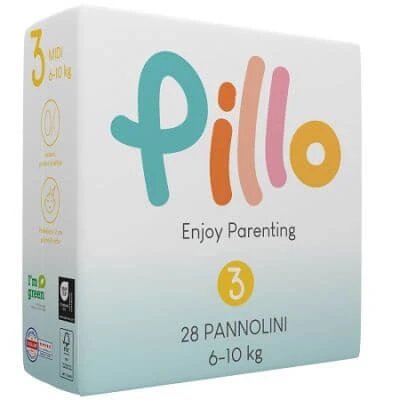 Pillo enjoy midi nappies 6 10 kg mărimea 3 28 bucăți