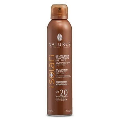 Nature's i solari spray transparent spf20 200 ml