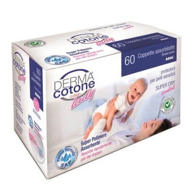 Cupa de absorbție a sânilor Dermacotton 60 bucăți
