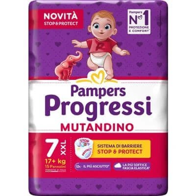 Pampers Progress Chiloți xxl 15 bucăți