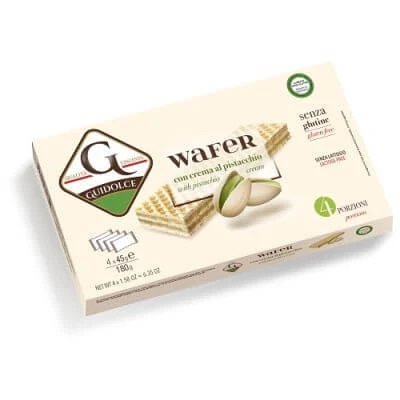 Wafers cu cremă de fistic 4 porții x 45 g