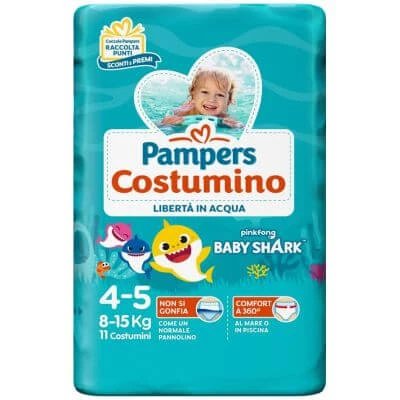 Pampers baby shark cp s 4-5 11 bucăți