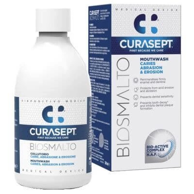 Curasept Bio Enamel Apă de gură Abraziune și eroziune a cariilor 300 ml