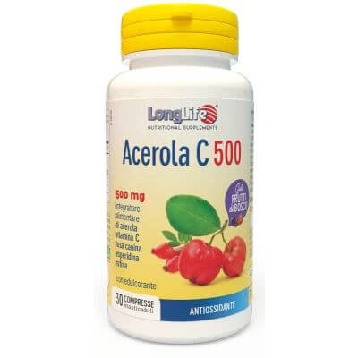 Longlife acerola c500 fructe de padure 30 comprimate