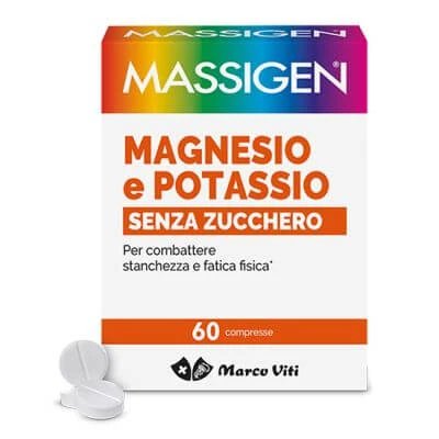 Massigen magneziu potasiu fără zahăr 60 comprimate