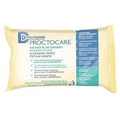 Dermovitamin proctocare șervețele de curățare 15 bucăți
