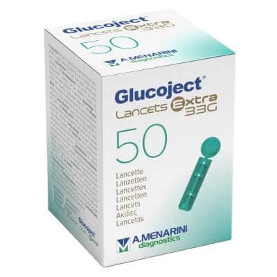 Lanceta Glucoject calibru extra 33 50 bucăți