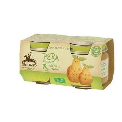 Hrană omogenizată pentru bebeluși cu pară organică 2 x 80 g