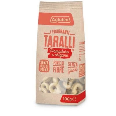 Agluten taralli roșii și oregano 100 g