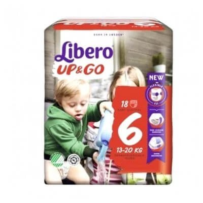 Scutece Libero up&go 6 13-20 18 bucăți