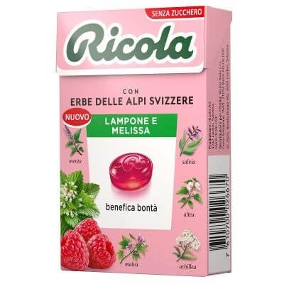 Ricola zmeură și balsam de lămâie 50 g