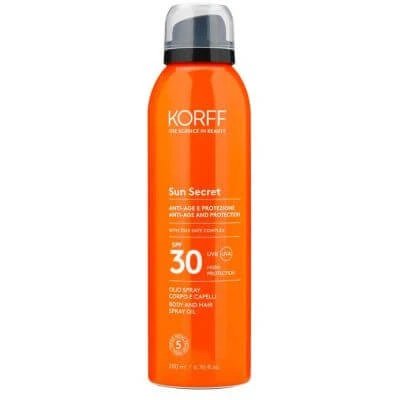 Korff sun secret body/hair spray oil spf30