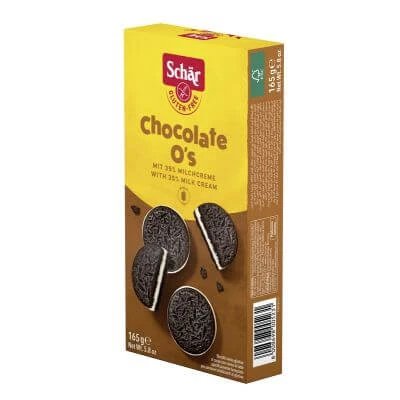 Schar ciocolată o's biscuiți cu cremă de lapte 165 g