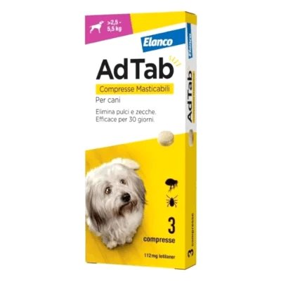 Adtab*3cpr 112mg câini2.5-5.5kg