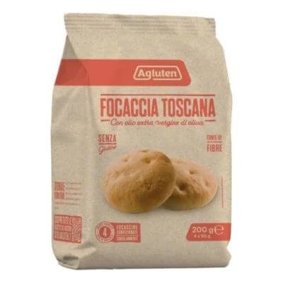 Agluten focaccia toscana 4 bucăți de 50 g