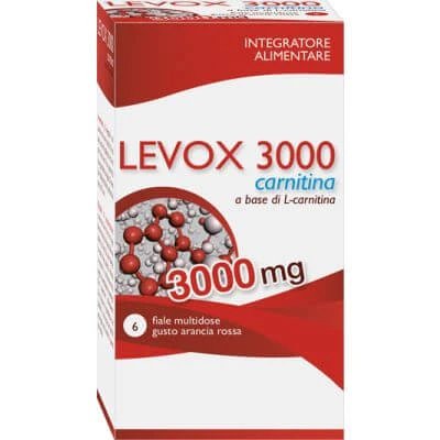 Levox 3000 carnitină 6 flacoane 25 ml