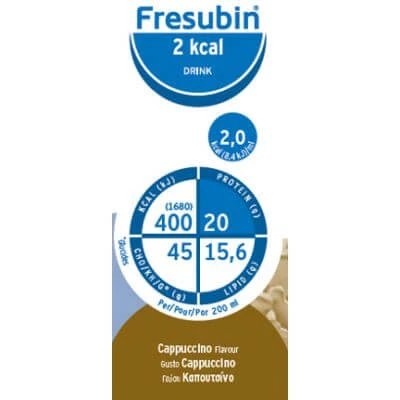 Fresubin 2 kcal cappuccino băutură 4 sticle x 200 ml