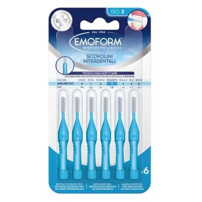 Emoform pipe cleaner iso 3 albastru deschis 6 bucăți