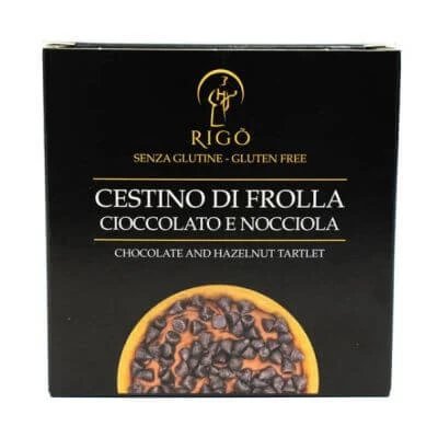 Coș de biscuiți "Rigo" cu ciocolată și alune 60 g