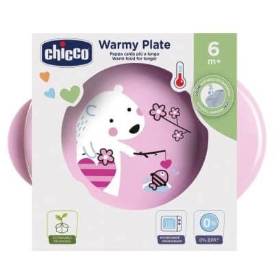 Placă suzetă Chicco 6m+ roz