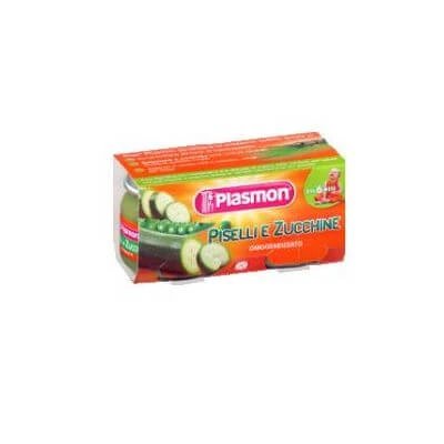Mazăre omogenizată Plasmon dovlecei 80 g x 2 bucăți