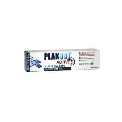 Emoform plakout pastă de dinți activă 0,20%.