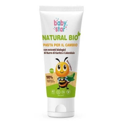 Babystar pastă protectoare pentru schimbare naturală bio 100 ml