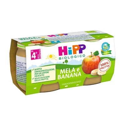 Hipp bio omogenizat mere/banane 2x80 g