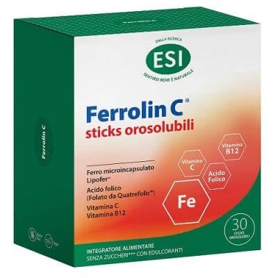 Esi ferrolin c 30 bastoane orosolubile