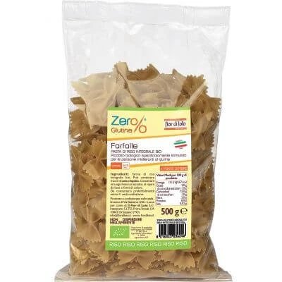 Zer% gluten farfalle di riso integrale bio 500 g